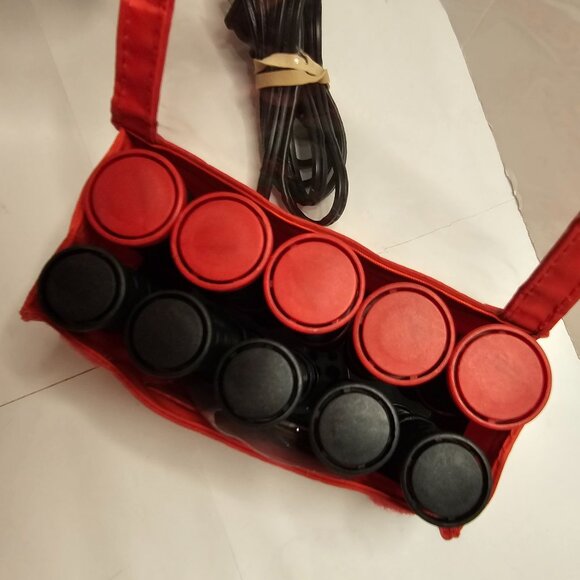 Remington Hot Rollers Set With Red Storage Case & Cord Travel Size H-1015 - Picture 6 of 11